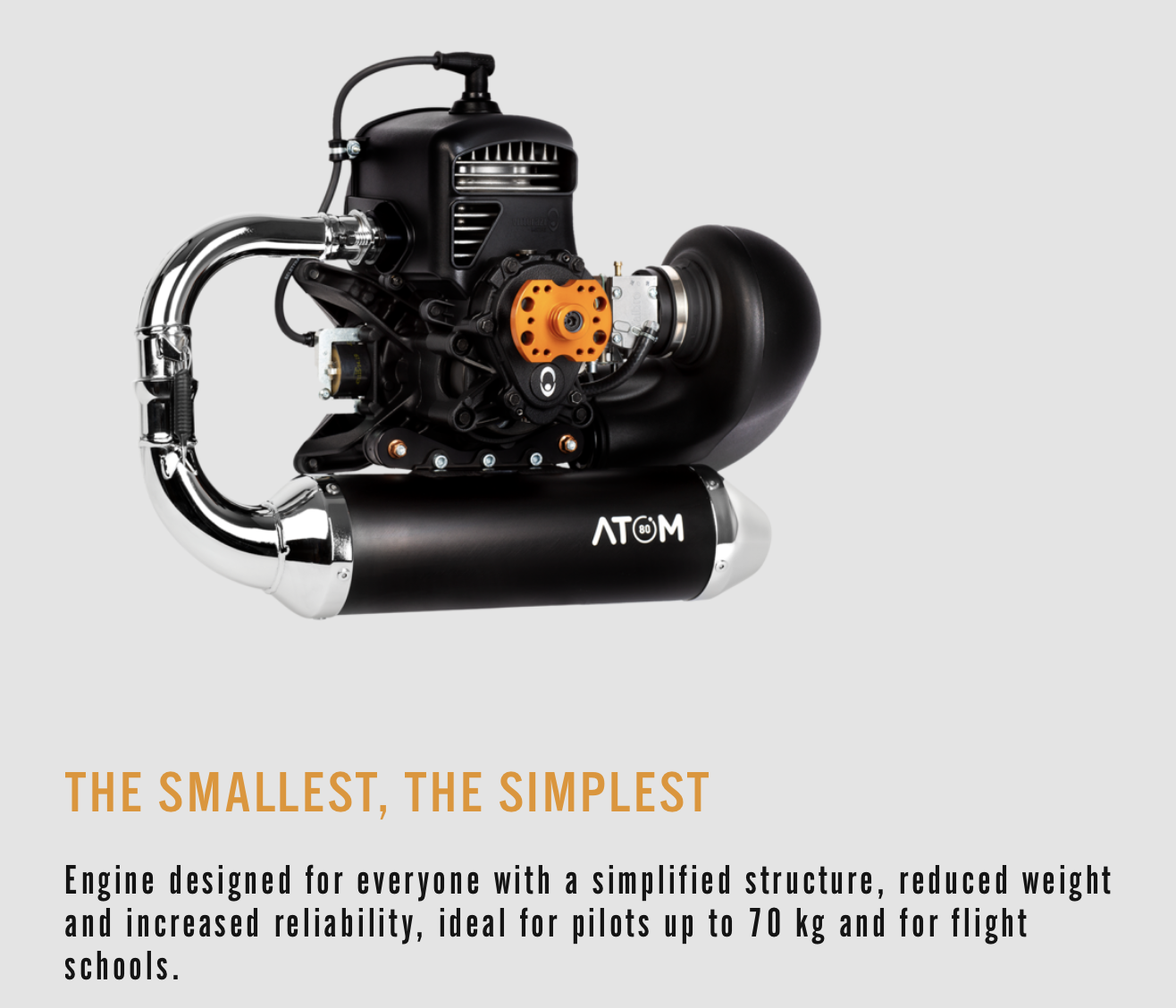 Vittorazi Atom 80 paramotor engine